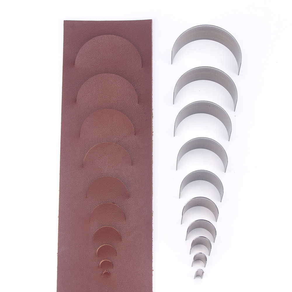Leatherwork Rings - 10pc/set Half Circle Punching Die of