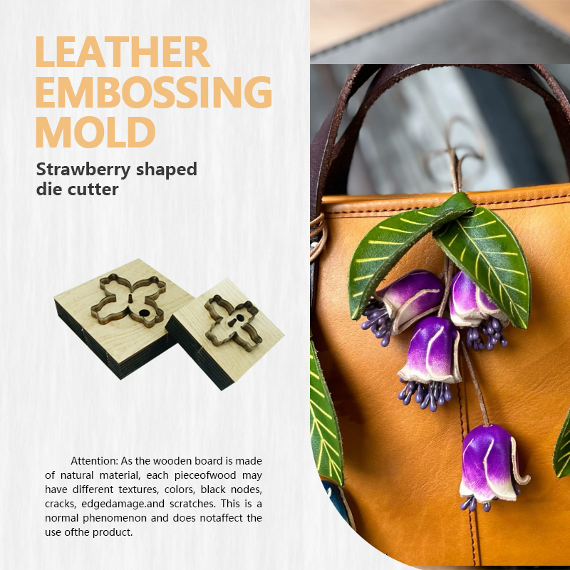 Leatherwork Knives - Large And Small Bell Flower Leather