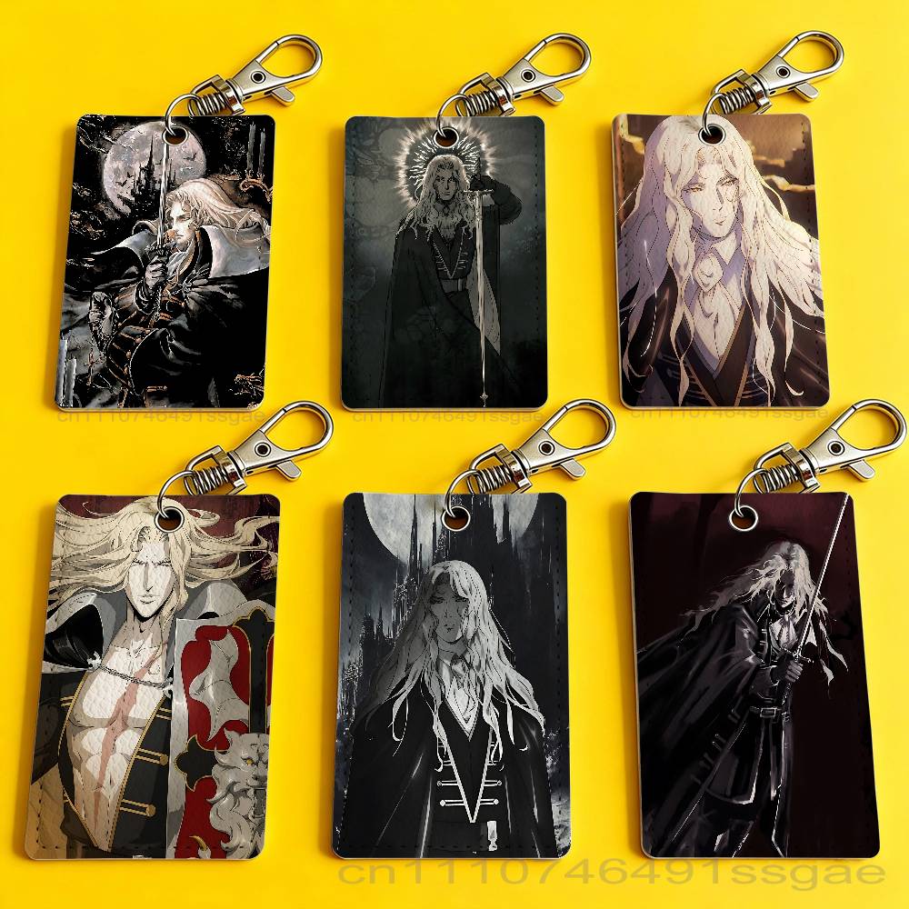 For Leather Work - Game C-Castlevania Alucard Badge Holder Keychain