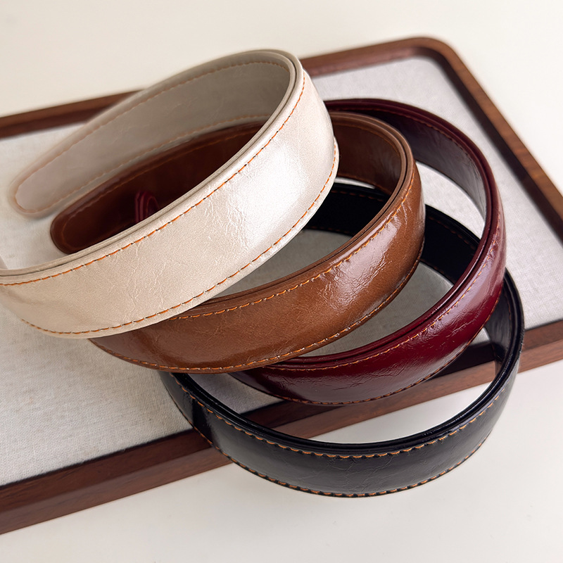 Leather Headbands Simple Solid - Leatherwork Rings ulasan dan harga