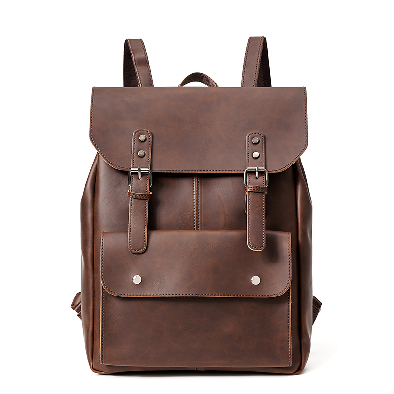 GOYN Vintage Men's Leather Bac - Leather Work Rucksack ulasan dan harga