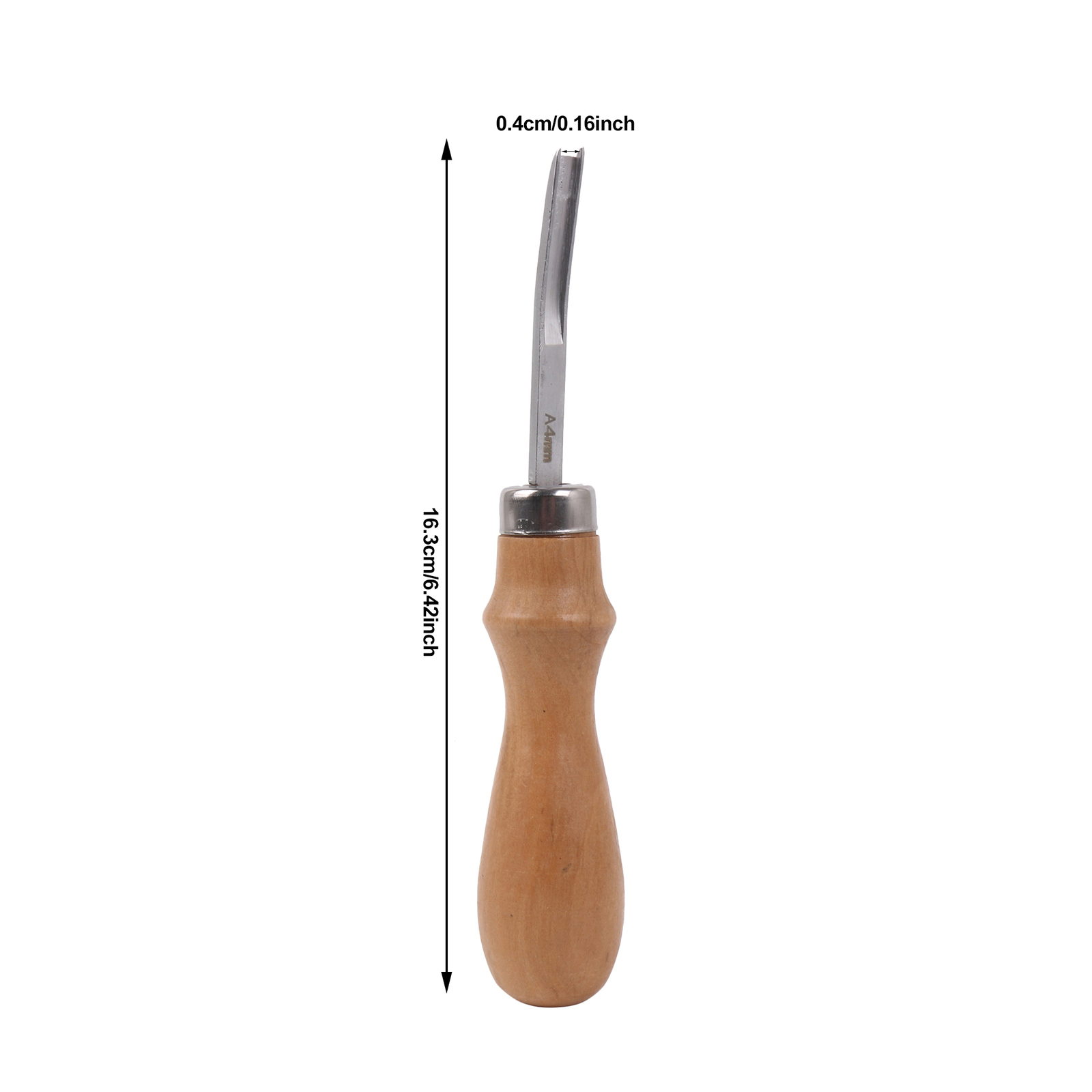 1pc Wood Handle Leather Edge S - Leatherwork Edge Beveler ulasan dan harga