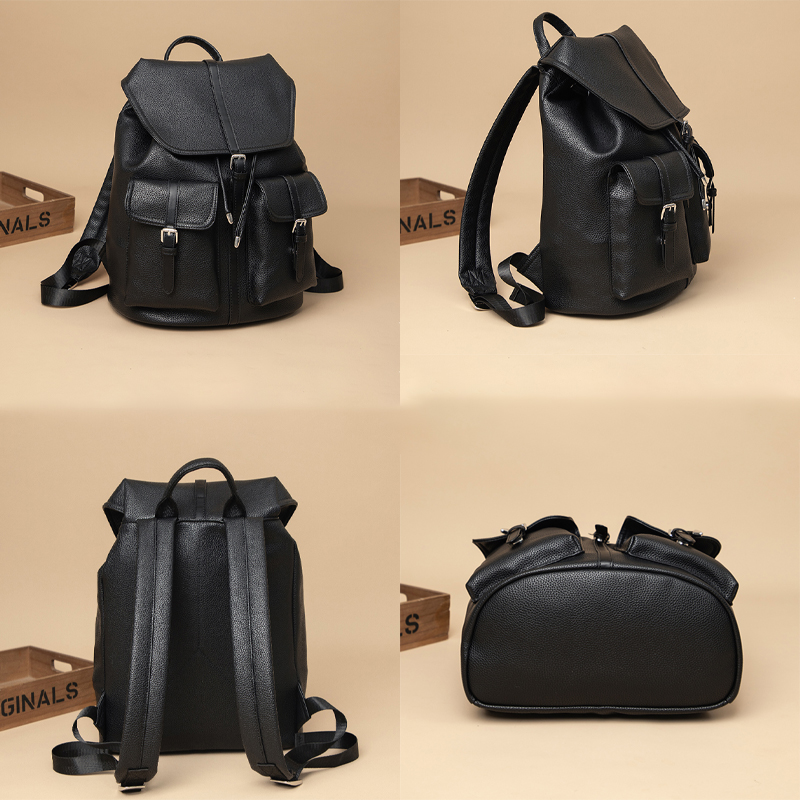 2025 Luxury Soft PU Leather Ba - Leather Work Rucksack ulasan dan harga