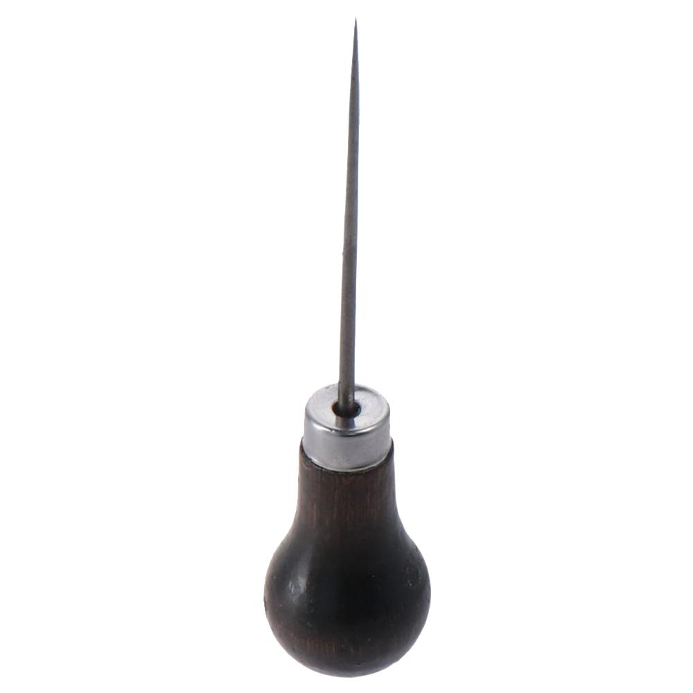3Pcs Wooden Handle Scratch Awl - Leatherworking Equipment ulasan dan harga