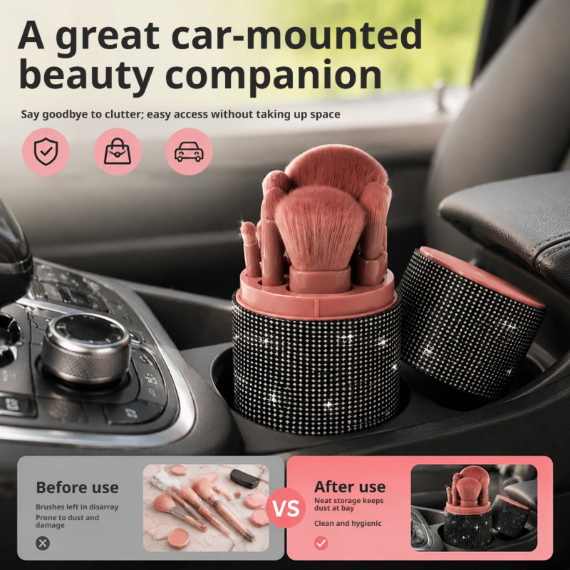 Women Shiny Rhinestone Cosmeti - Leatherwork Tools ulasan dan harga