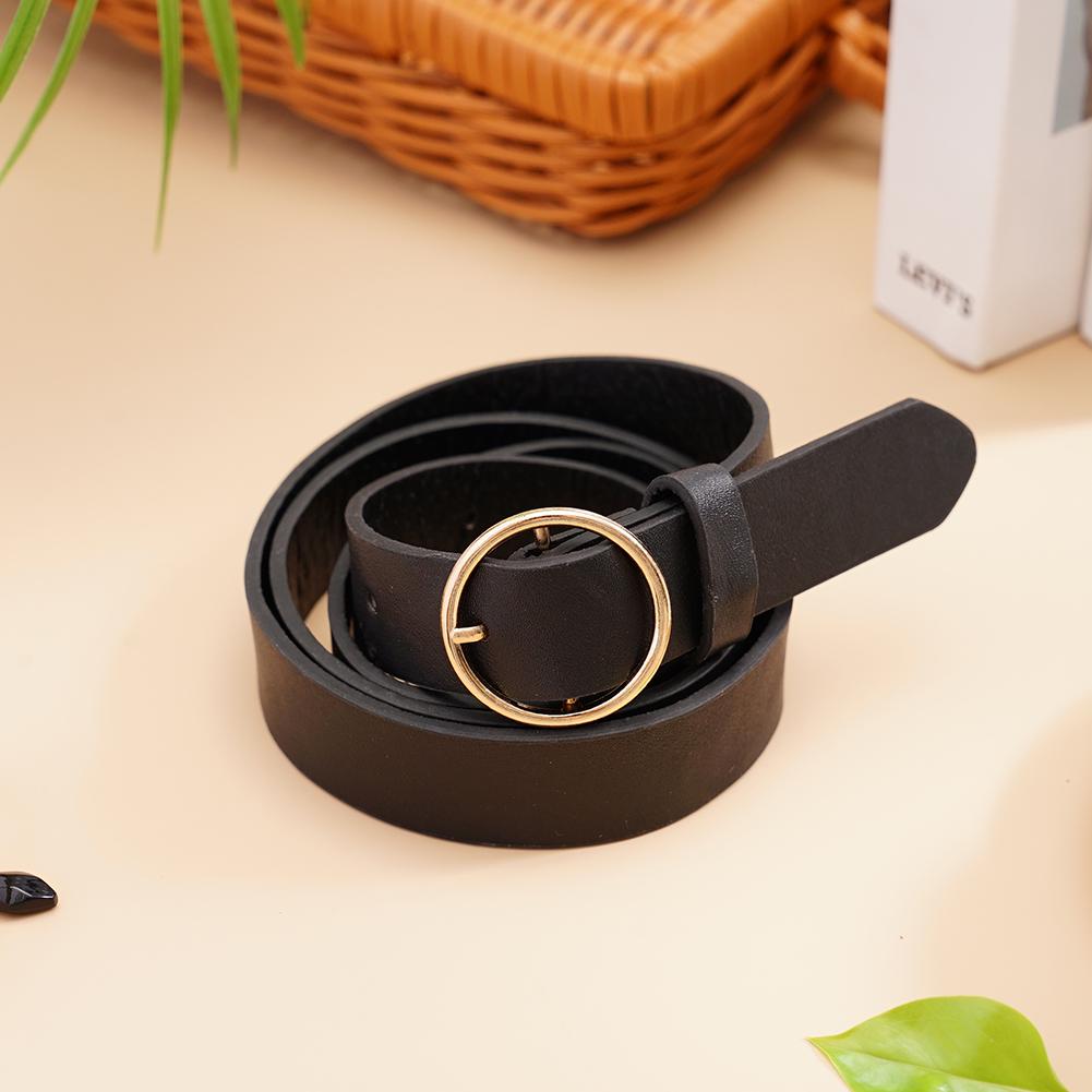 Trendy Women PU Leather Belt w - Leatherwork Rings ulasan dan harga