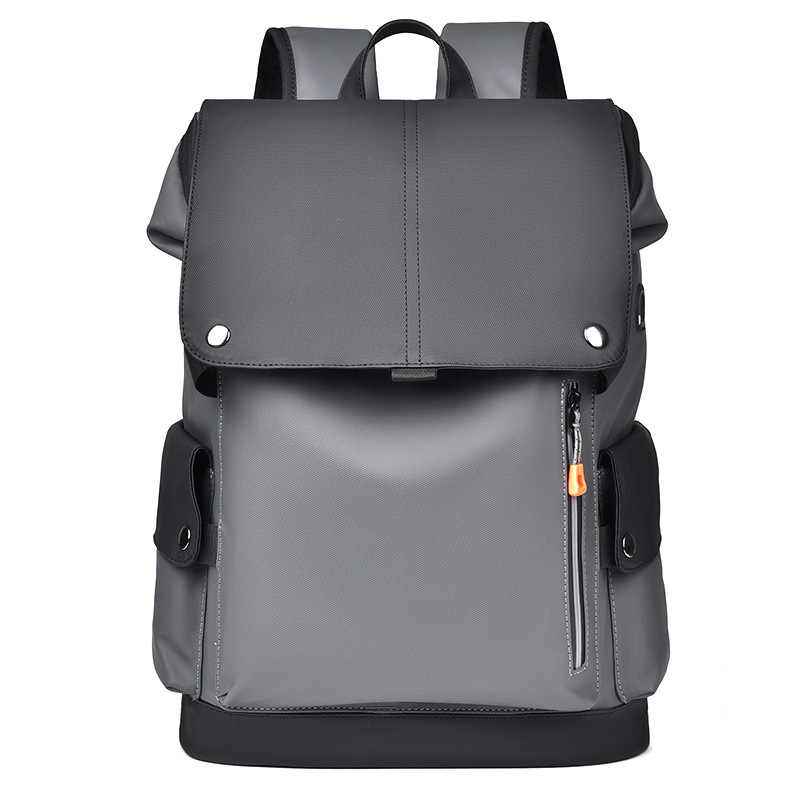 Men's Large Capacity Laptop Ba - Leather Work Rucksack ulasan dan harga