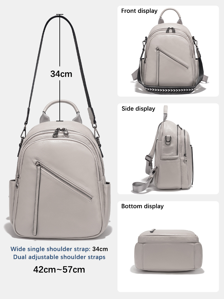 Zency Women's Genuine Leather  - Leather Work Rucksack ulasan dan harga