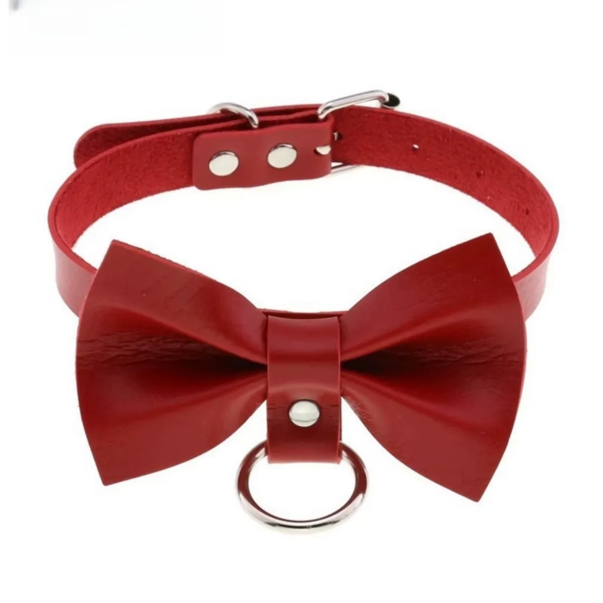 Trendy Leather Bow Collar | Ci - Leatherwork Rings ulasan dan harga