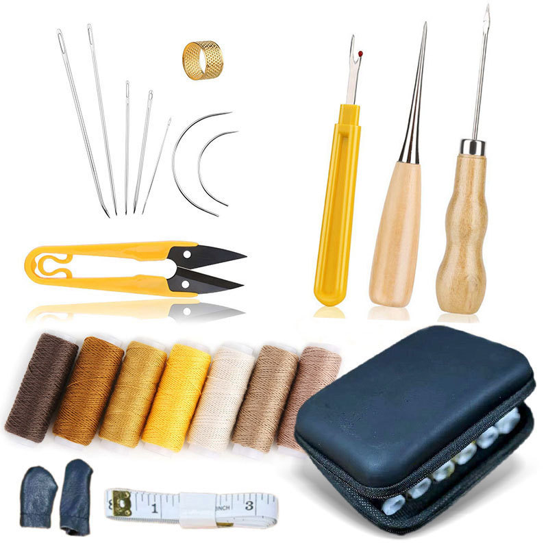 Waxed Thread Craft Tools Hand  - Leatherwork Hand Sewing Needles ulasan dan harga