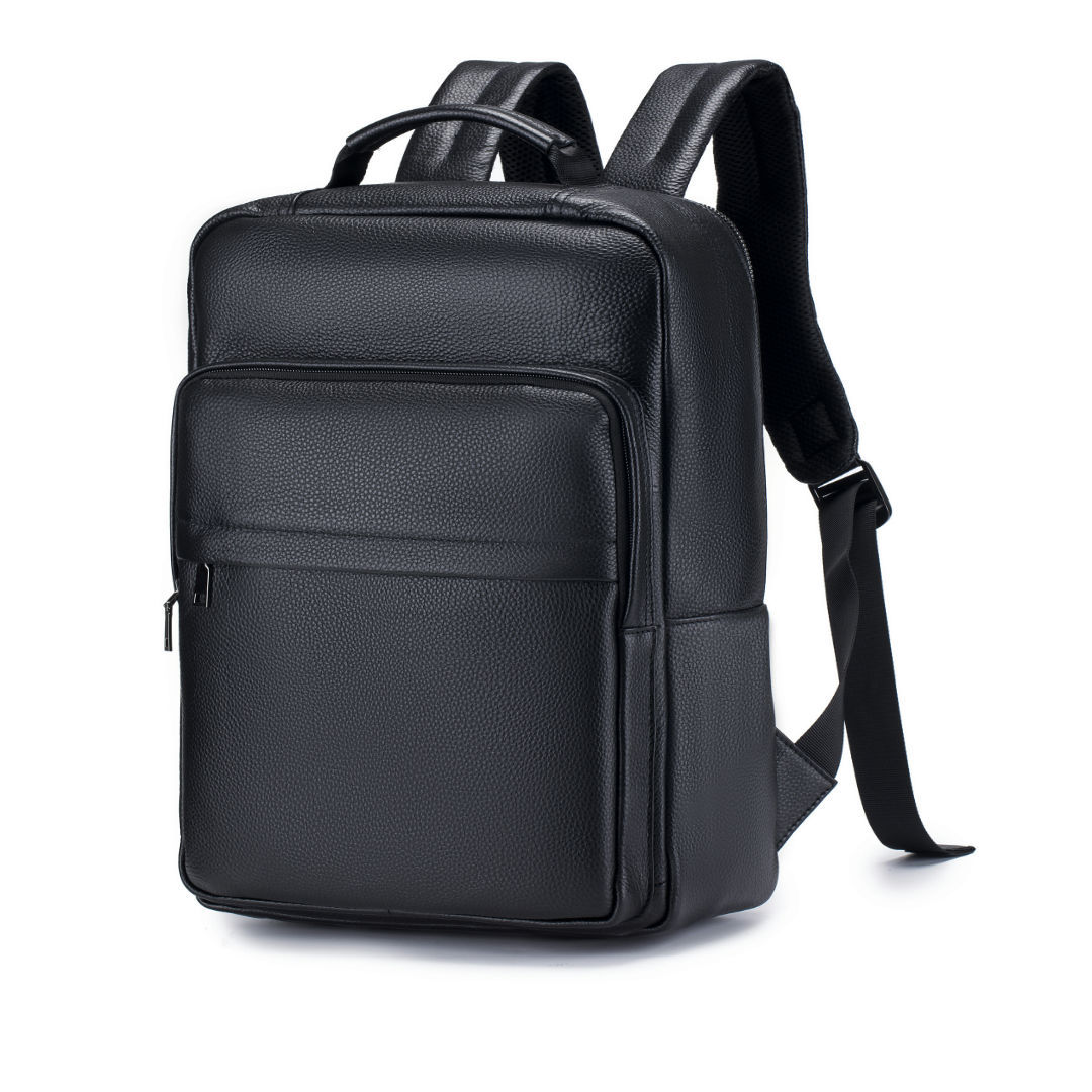 Man Genuine Leather Travel Bac - Leather Work Rucksack ulasan dan harga