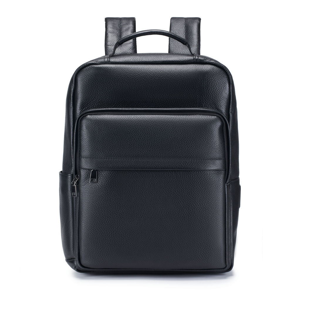 Man Genuine Leather Travel Bac - Leather Work Rucksack ulasan dan harga