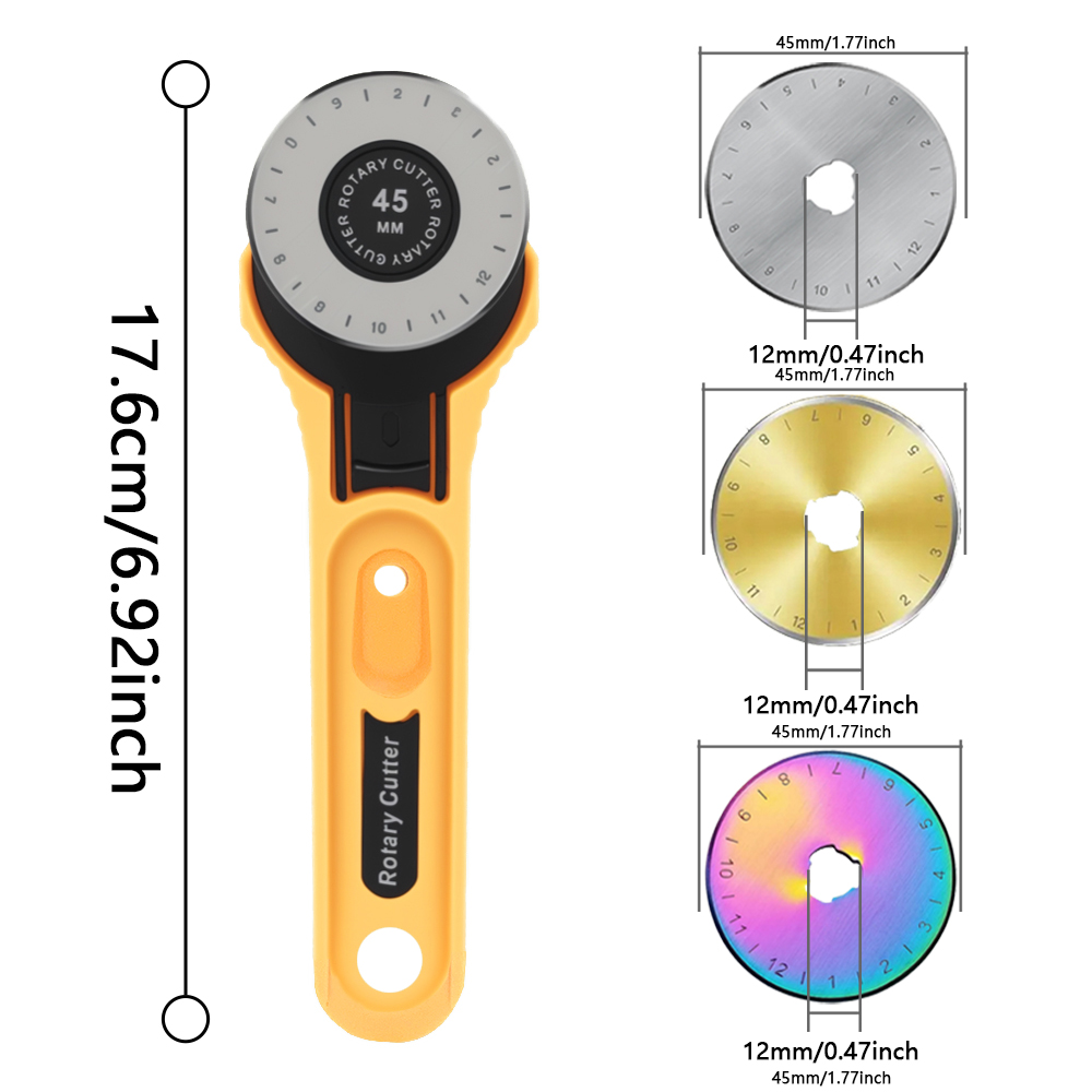 45mm Rotary Fabric Cutter Leat - Leatherwork Tools ulasan dan harga
