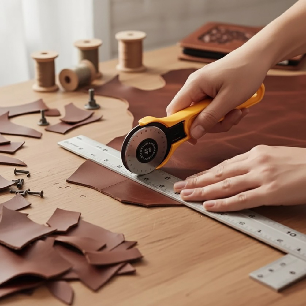 45mm Rotary Fabric Cutter Leat - Leatherwork Tools ulasan dan harga