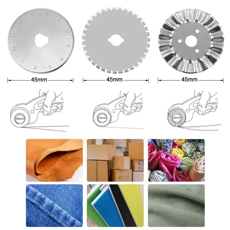45MM Roller Wheel Knife Cloth  - Leatherwork Knives ulasan dan harga