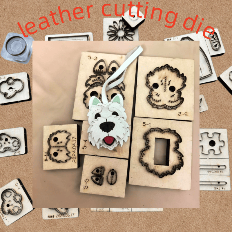 Wooden Cutting Die, Cute Westi - Leatherwork Rings ulasan dan harga