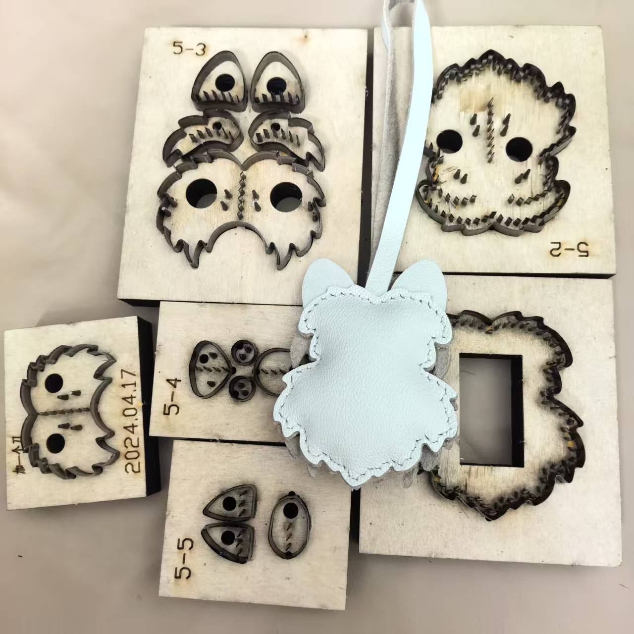 Wooden Cutting Die, Cute Westi - Leatherwork Rings ulasan dan harga