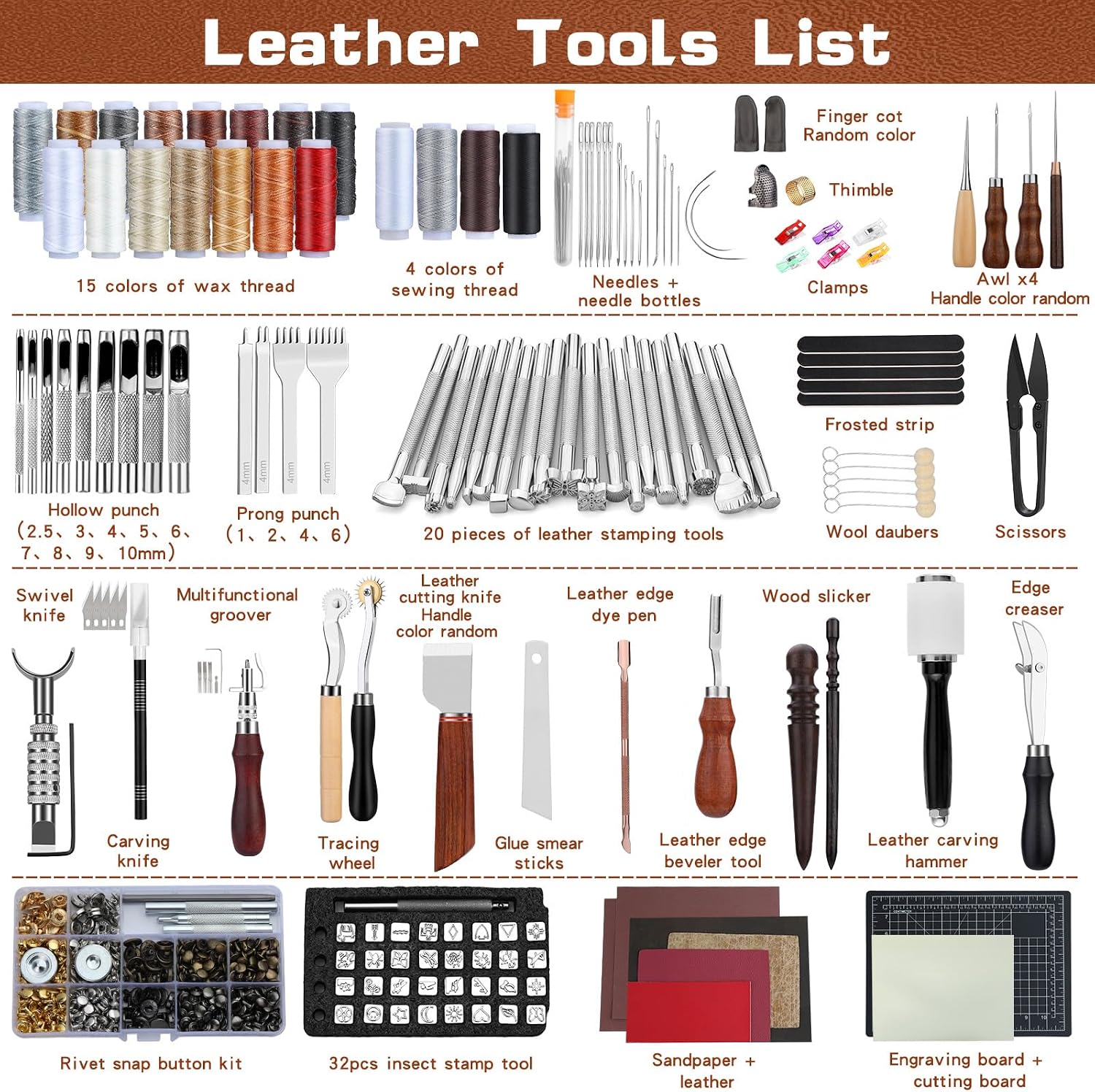 Leather Tooling Kit Leather Cr - Leatherwork Tools ulasan dan harga