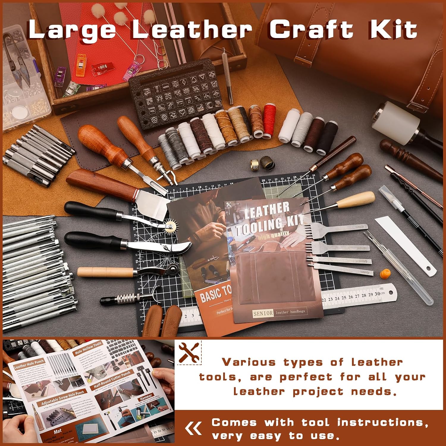 Leather Tooling Kit Leather Cr - Leatherwork Tools ulasan dan harga