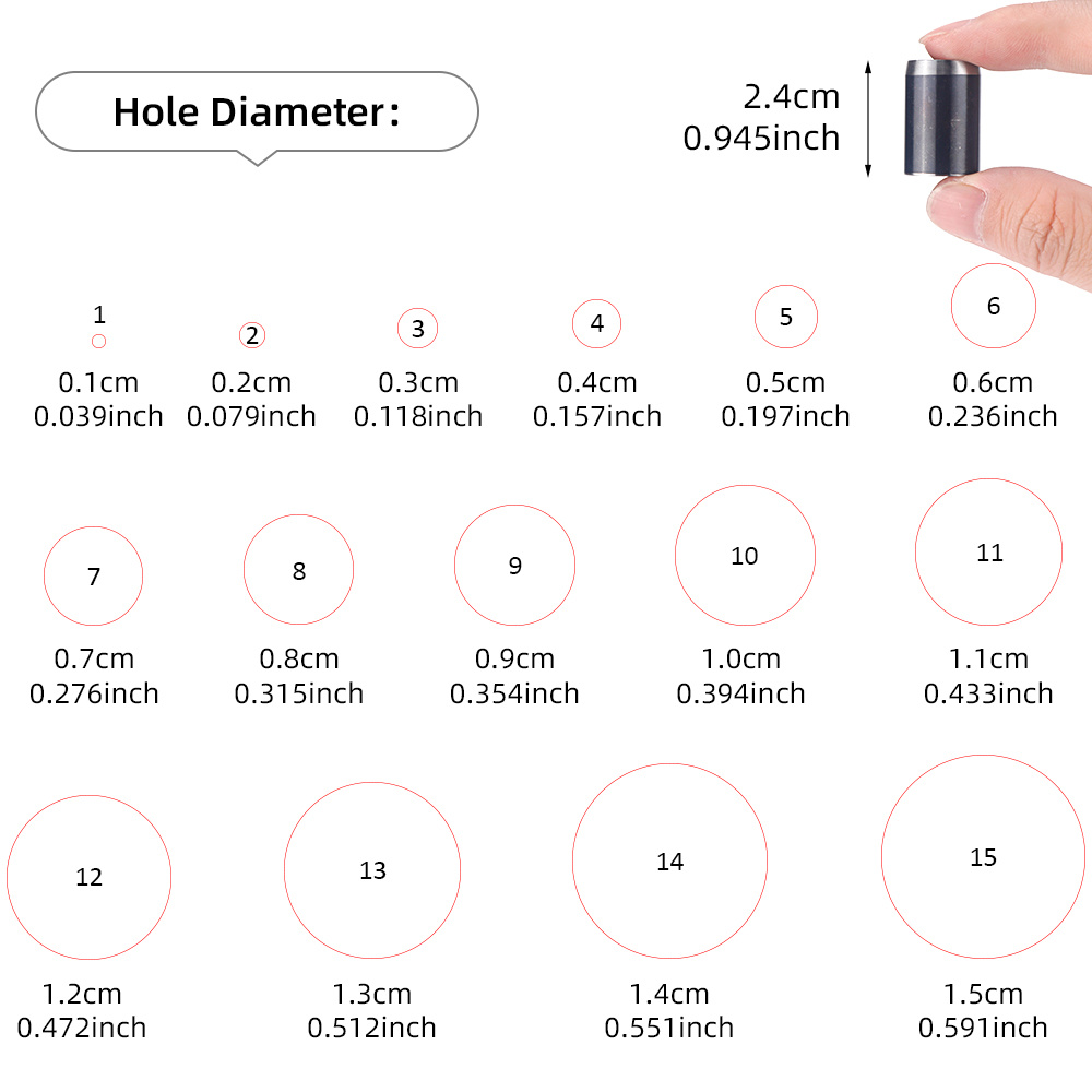 1set PU Leather Circle Punchin - Leatherwork Rings ulasan dan harga