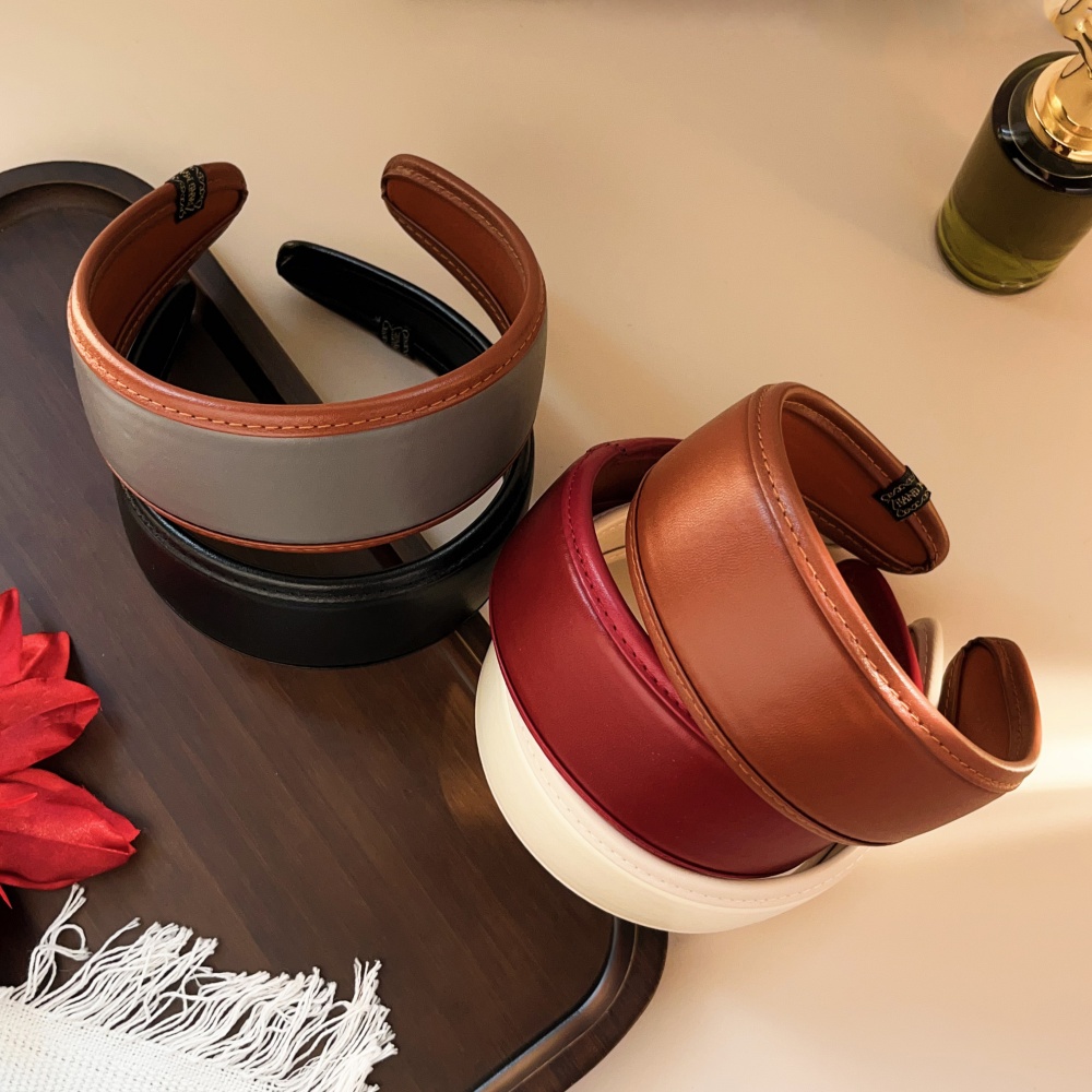 New 2025 Retro PU Leather Hair - Leatherwork Rings ulasan dan harga