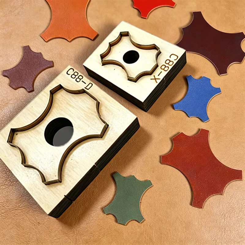 C88 Quadrilateral Floral Leath - Leatherworking Equipment ulasan dan harga