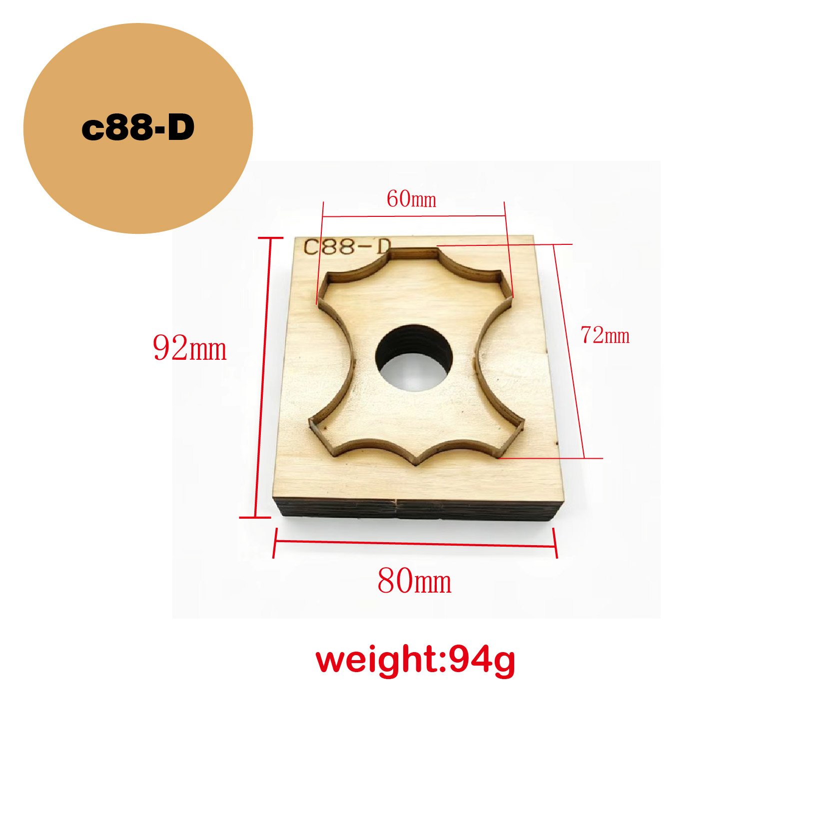 C88 Quadrilateral Floral Leath - Leatherworking Equipment ulasan dan harga