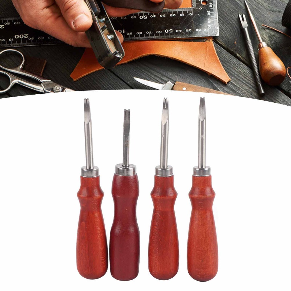 4 PCS Keen Edge Leather Edge B - Leatherwork Edge Beveler ulasan dan harga