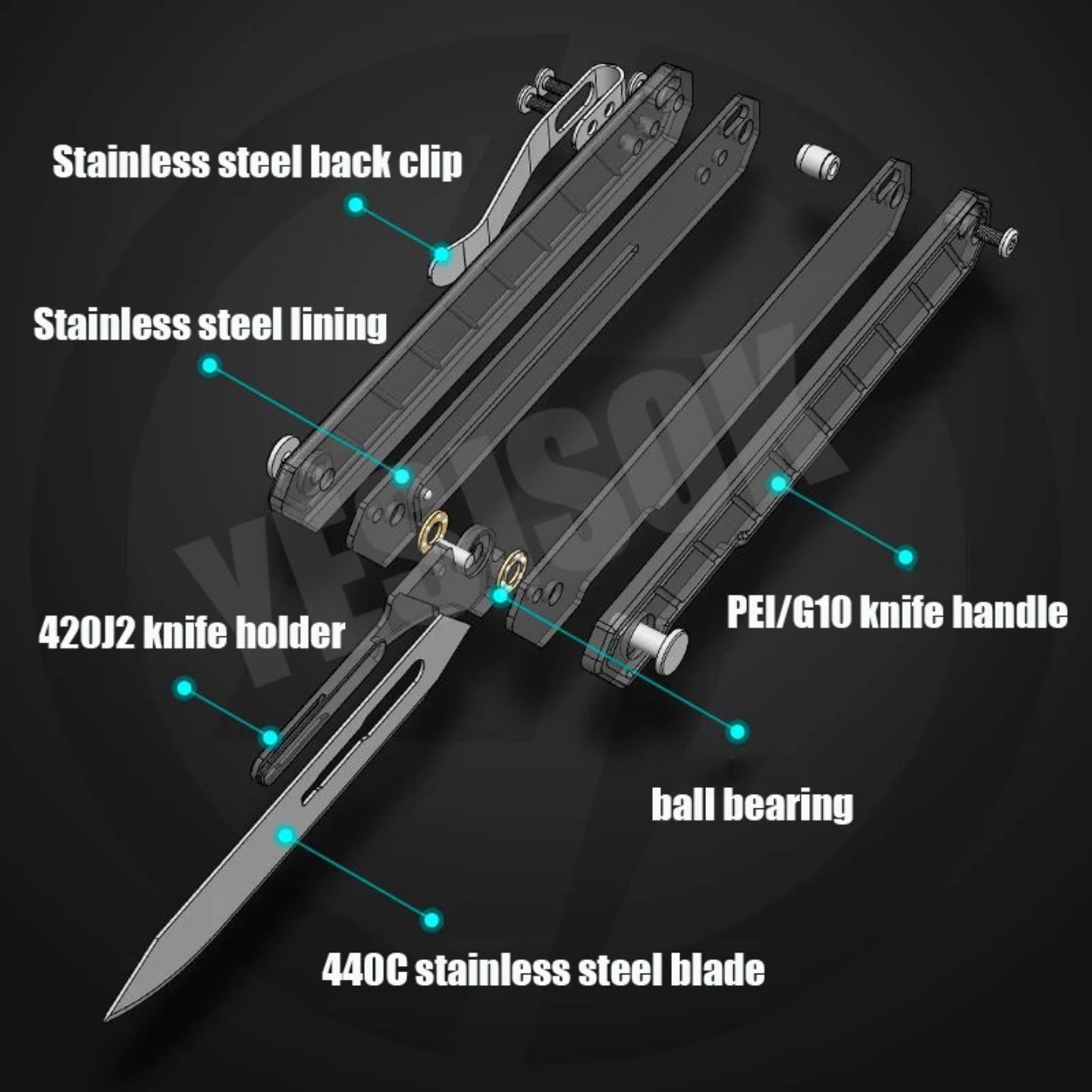 Handcrafted Knife with Replace - Leatherworking Items ulasan dan harga