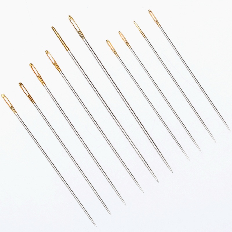 10Pcs Assorted Sizes Leathercr - Leatherwork Hand Sewing Needles ulasan dan harga