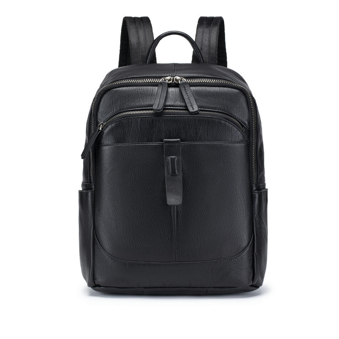 Black Man Genuine Leather Back - Leather Work Rucksack ulasan dan harga