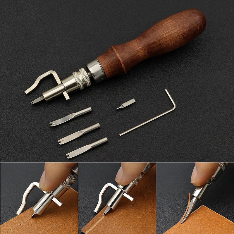 7 in 1 Pro Adjustable Leather  - Leatherwork Edge Beveler ulasan dan harga