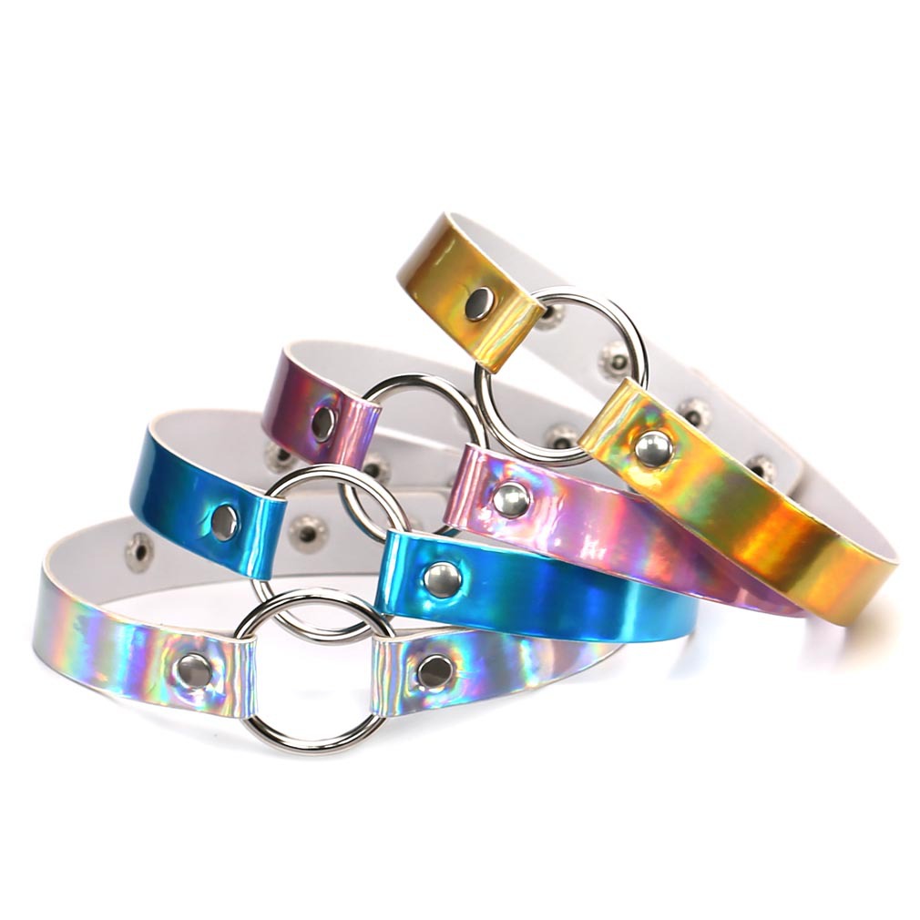 Gothic Neon Color Leather Coll - Leatherwork Rings ulasan dan harga