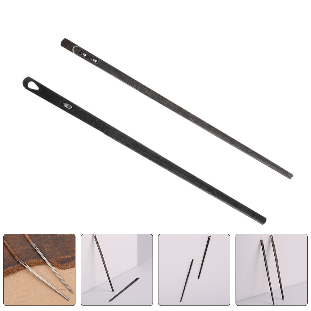 2Pcs Sewing Needles Steel Leat - Leatherwork Hand Sewing Needles ulasan dan harga