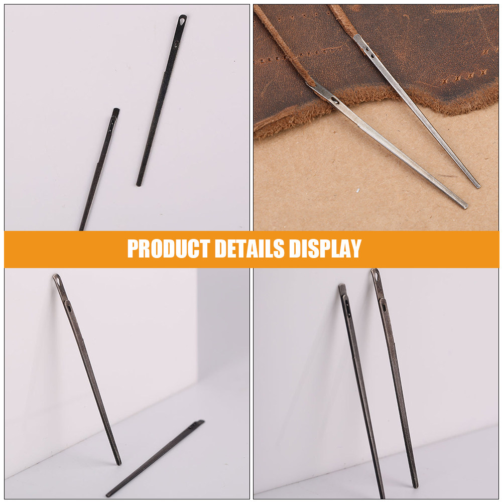 2Pcs Sewing Needles Steel Leat - Leatherwork Hand Sewing Needles ulasan dan harga