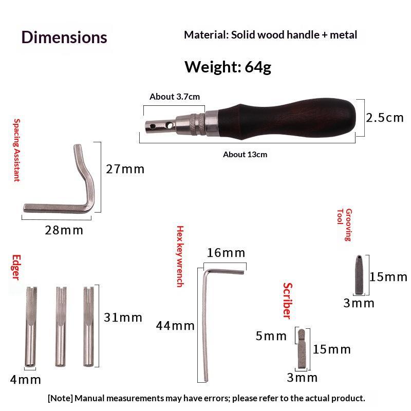 7 In 1 Leather GrooverTool,Pro - Leatherwork Edge Beveler ulasan dan harga