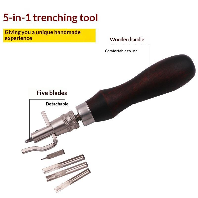 7 In 1 Leather GrooverTool,Pro - Leatherwork Edge Beveler ulasan dan harga
