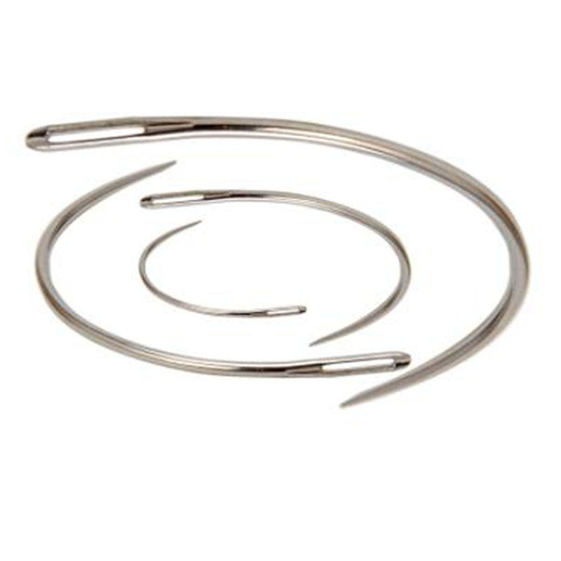 4Pcs Large Eye Curved Needles  - Leatherwork Hand Sewing Needles ulasan dan harga