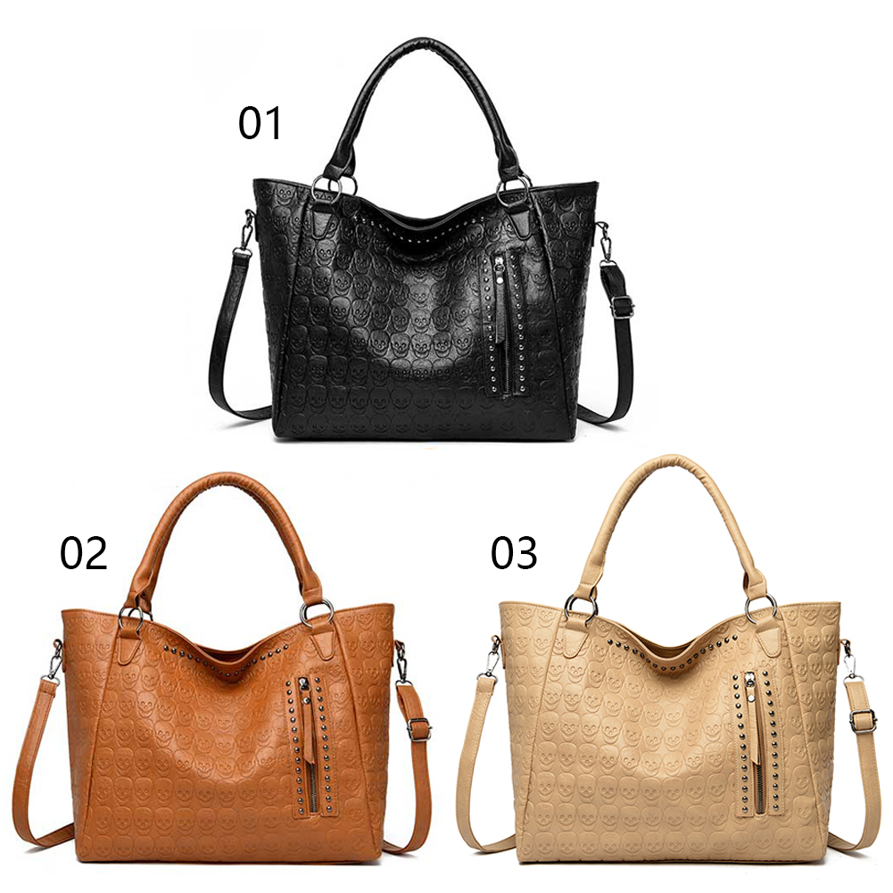Punk Skull Crossbody Bag PU Le - Leather Workshop ulasan dan harga