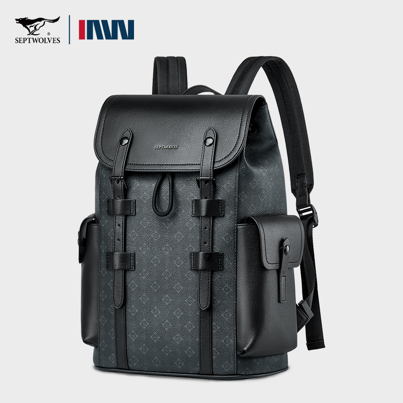 Septwolves High Quality Busine - Leather Work Rucksack ulasan dan harga