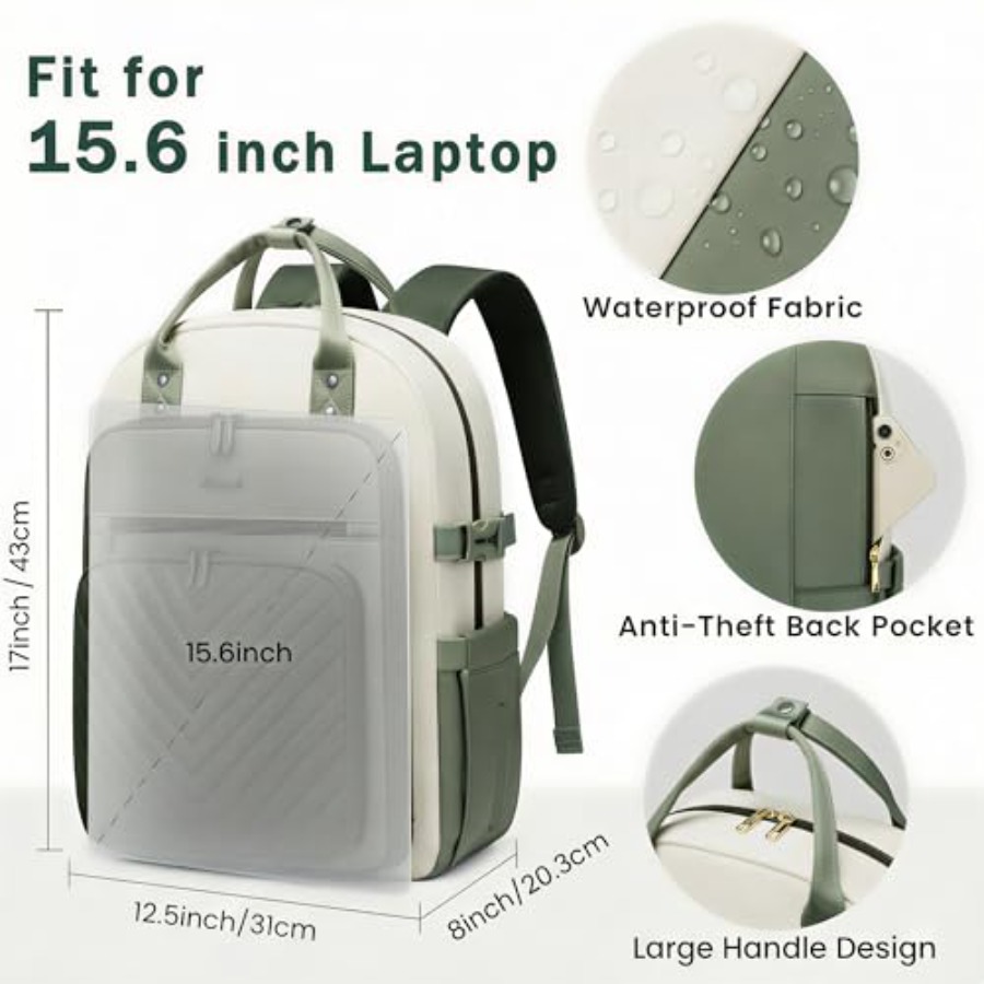 Laptop Backpack for Women, Wat - For Leather Work ulasan dan harga