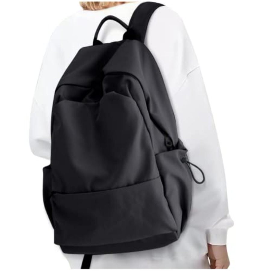 Black Backpack for Women, Smal - For Leather Work ulasan dan harga